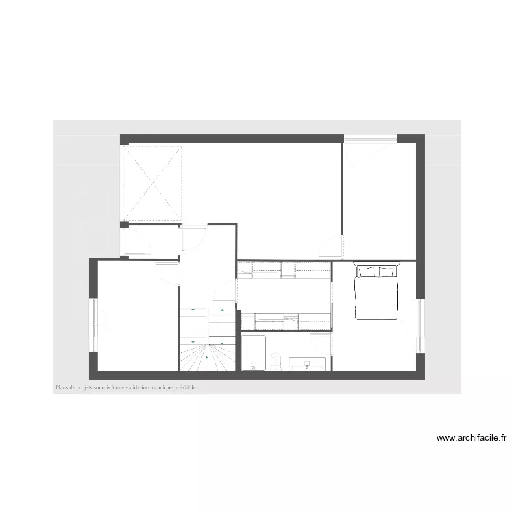 Maison La Motte RDC. Plan de 