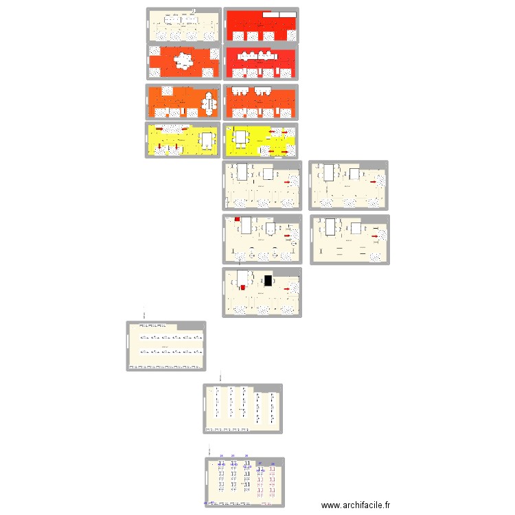 Studio_improvement . Plan de 16 pièces et 539 m2