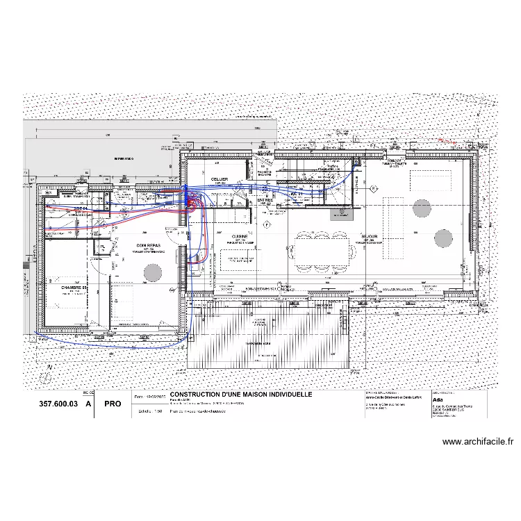 LEFORT - BENEVENT PLAN PLOMB RDC. Plan de 