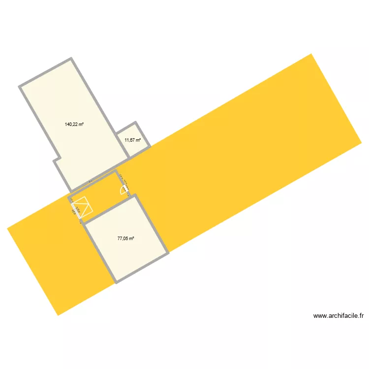 plan garage. Plan de 3  et 229 m²