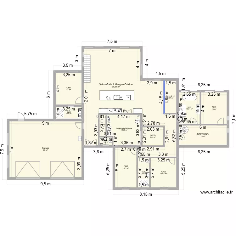 Futur Maison 2. Plan de 