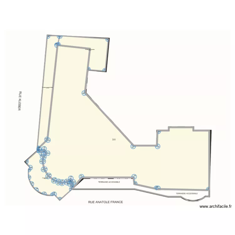 Kleber 7eme V1. Plan de 4  et 602 m²