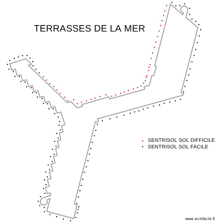 TERRASSES DE LA MER. Plan de 0 pièce et 0 m2