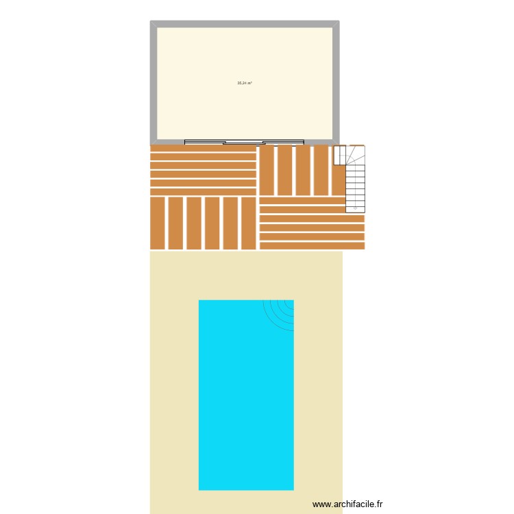 extension 1. Plan de 0 pièce et 0 m2