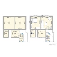 Appartement initial et projeté