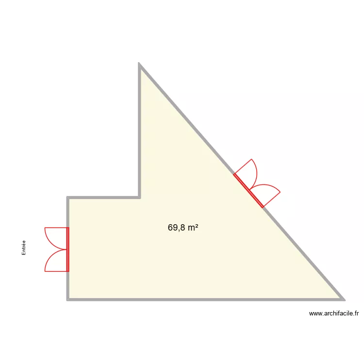 PLAN COTE LOT 1 IMMEUBLE TRIANGLE. Plan de 1 et 70 m² PLAN COTE LOT 1 IMMEUBLE TRIANGLE. Plan de 1 et 70 m²