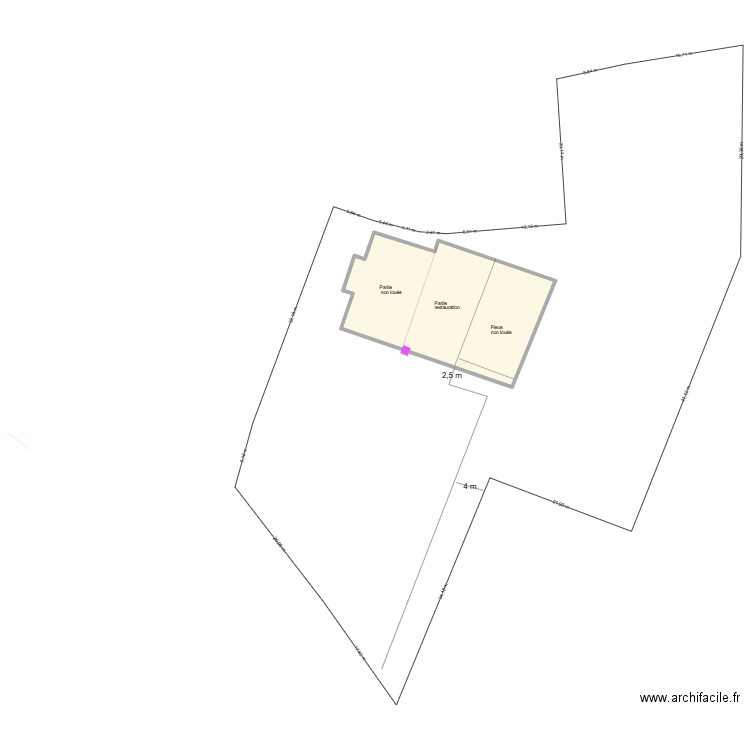 plan accessibilité. Plan de 0 pièce et 0 m2