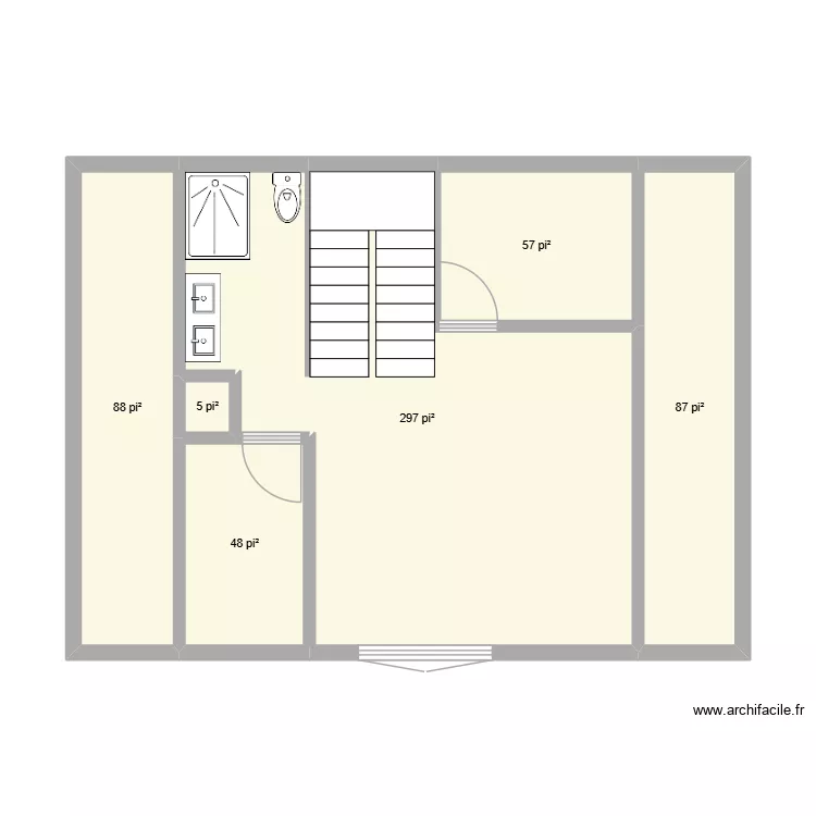 3er essaie. Plan de 6 et 54 m² 3er essaie. Plan de 6 et 54 m²