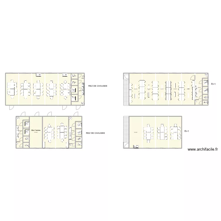 SETEC  CHANTIER ST ETIENNE. Plan de 