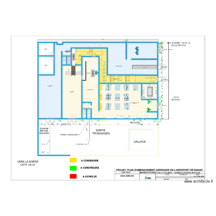 HANGAR . Plan de 11 pièces et 579 m2