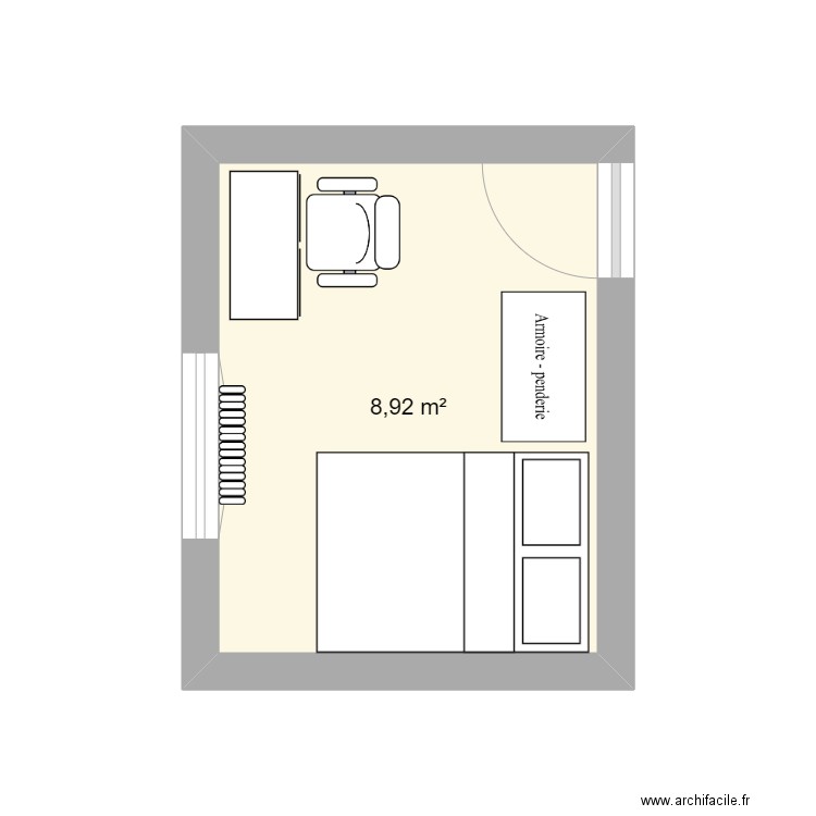 Chambre A. Plan de 0 pièce et 0 m2