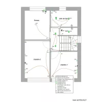 chalet zinc 1er etage &eacute;clairage