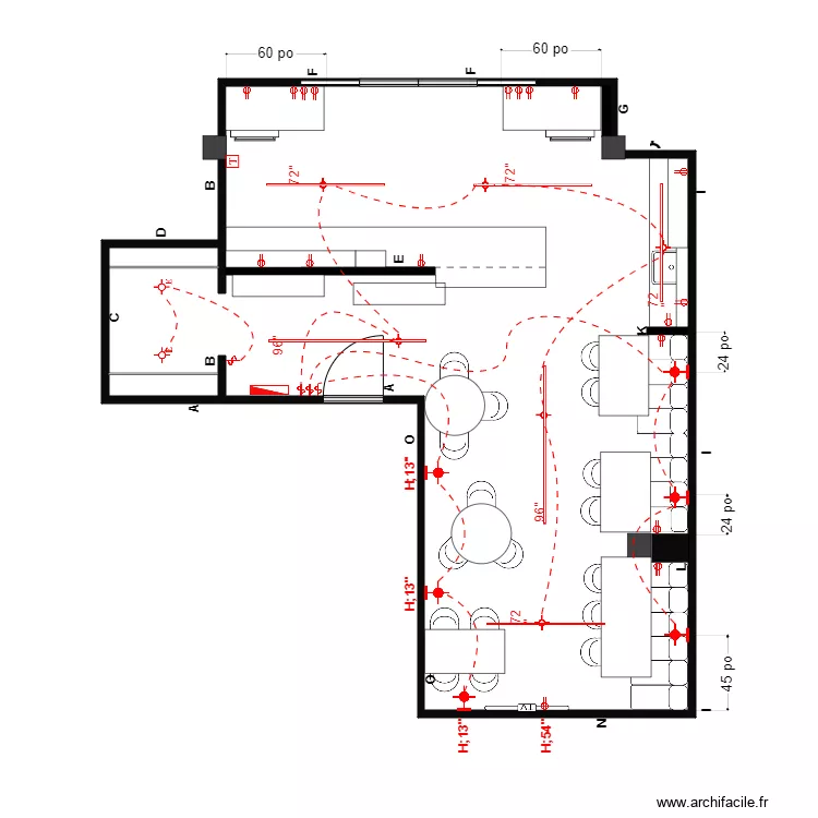 bertrand cuisine&Eacute;lectrique. Plan de 