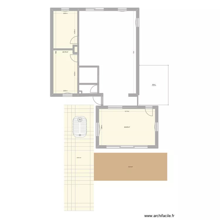 plan lum1 version 3. Plan de 2 Pièces et 48 m² plan lum1 version 3. Plan de 2 Pièces et 48 m²