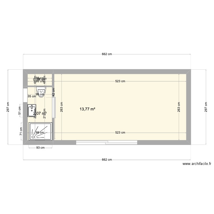 PETIT VIDE. Plan de 0 pièce et 0 m2