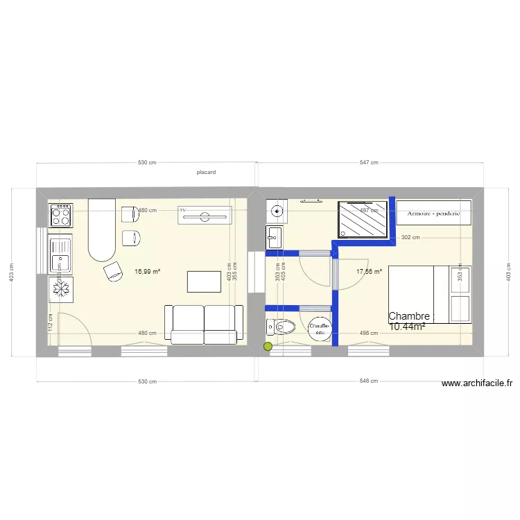 appart 4  version 040824 BIS- 36m&sup2;. Plan de 