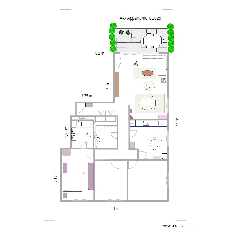 A-3 Appartement  2025. Plan de 0 pièce et 0 m2