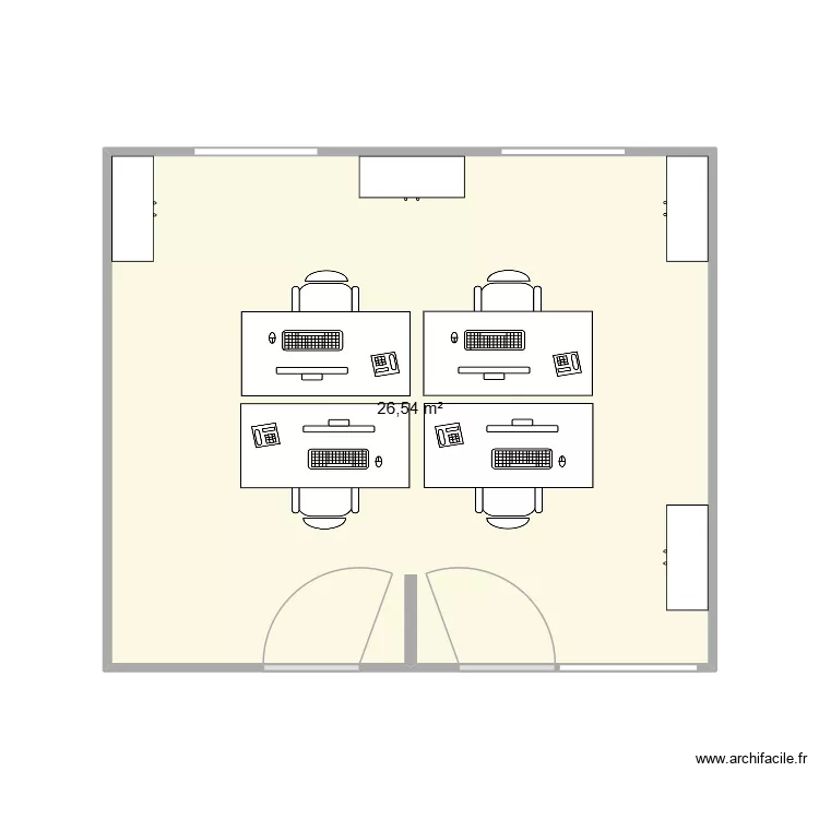 Bureau q. Plan de Bureau q. Plan de