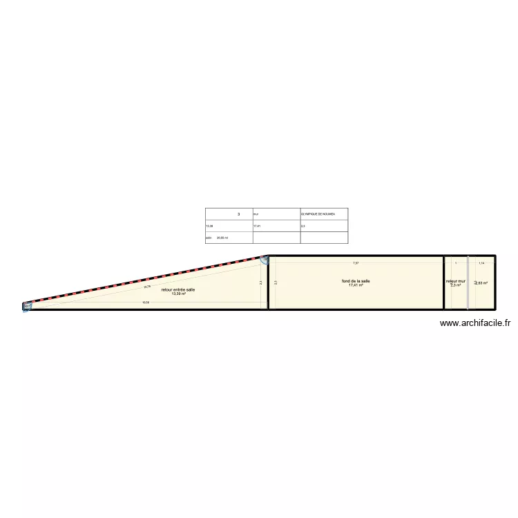 SALLE DE L OLYMPIQUE . Plan de SALLE DE L OLYMPIQUE . Plan de