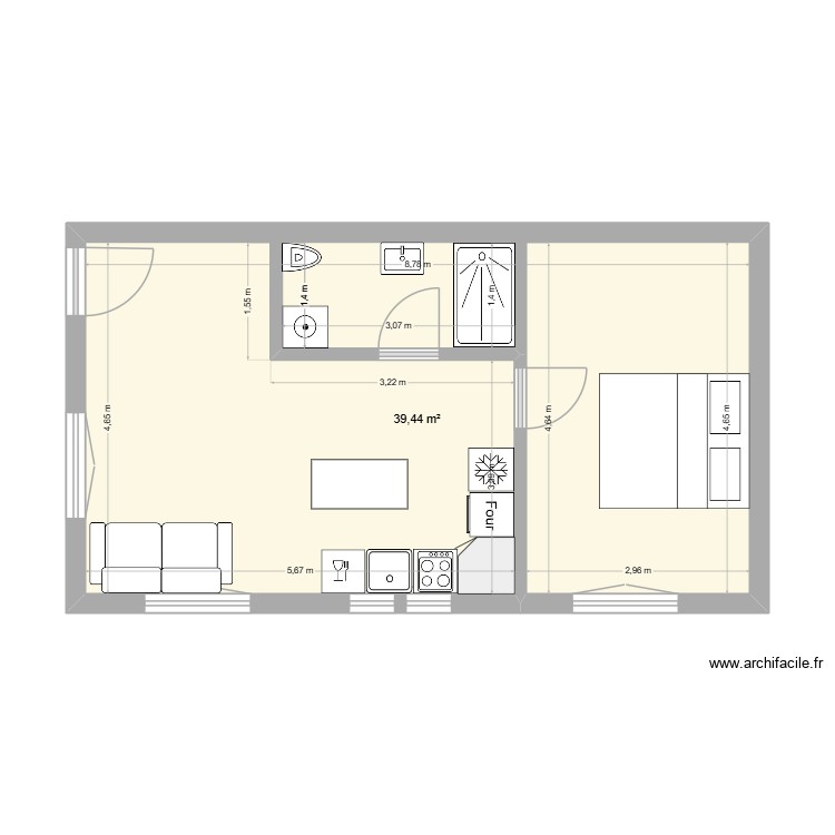 Appartement Mami. Plan de 0 pièce et 0 m2