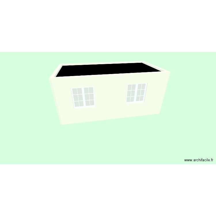 abri v. Plan de 1 pièce et 19 m2