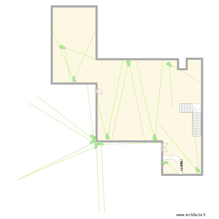 EMMAUS RDC VIDEO . Plan de 1 pièce et 329 m2