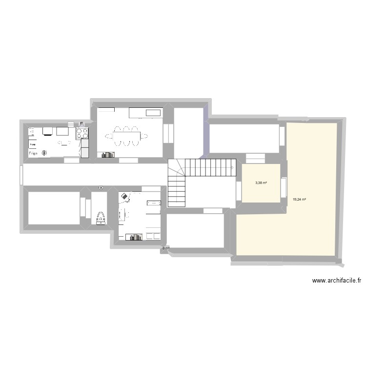 sarah1!. Plan de 9 pièces et 47 m2