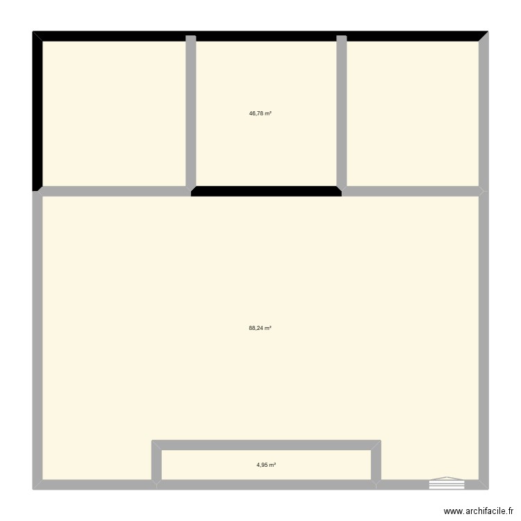 HAMKOLO. Plan de 3 pièces et 140 m2