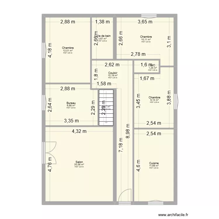 Plan EDL ETA MEILLAN. Plan de 10 Pièces et 91 m² Plan EDL ETA MEILLAN. Plan de 10 Pièces et 91 m²