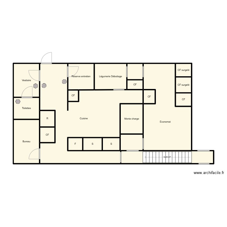 Collège Ste Marie des Ursulines 2. Plan de 21 pièces et 98 m2
