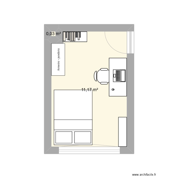 chambre vitry. Plan de 0 pièce et 0 m2