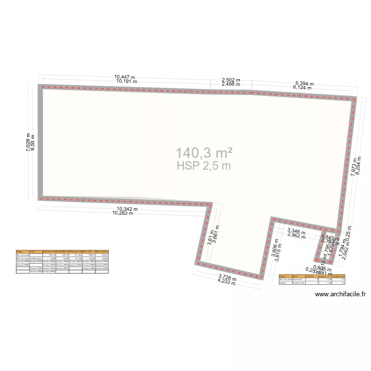 aaa. Plan de 4  et 277 m²