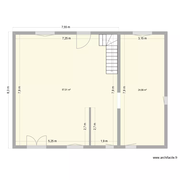 BRUTELLES. Plan de 4 et 164 m² BRUTELLES. Plan de 4 et 164 m²