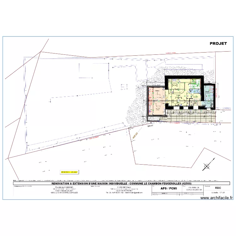 maison karam. Plan de 