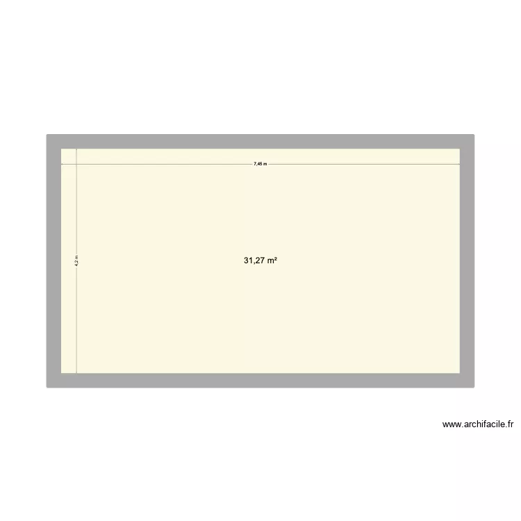 Biarritz1 surface nue. Plan de 