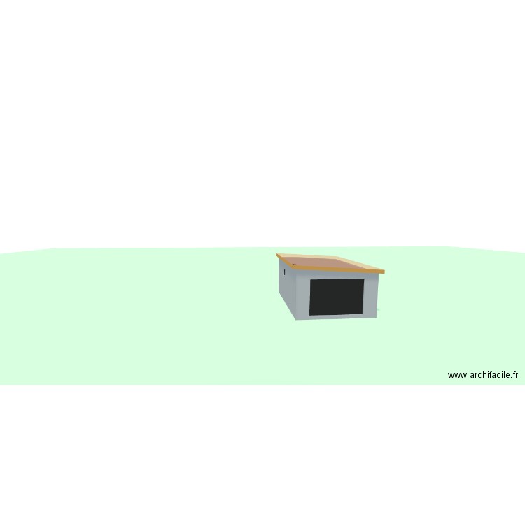 garage indep. Plan de 1 pièce et 24 m2