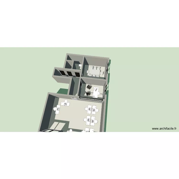 Bureau Houpresse 2. Plan de 6 et 81 m² Bureau Houpresse 2. Plan de 6 et 81 m²
