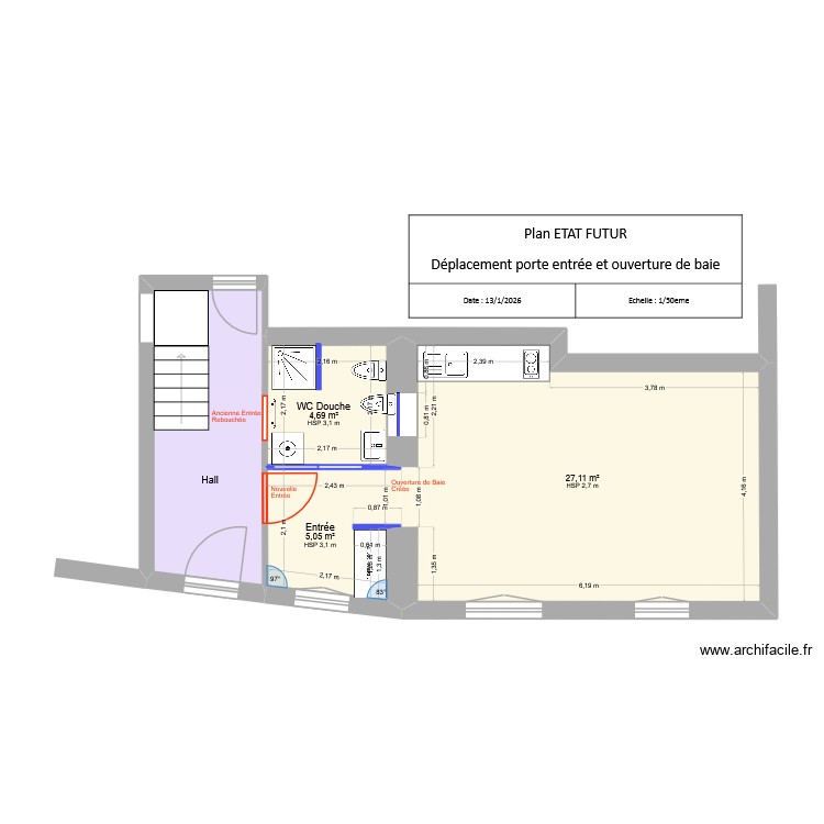 St Francois D\'Assise Projet Porte. Plan de 0 pièce et 0 m2