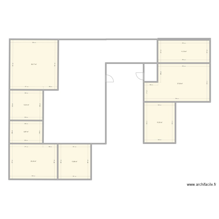 FIERROS 2. Plan de 8 pièces et 142 m2