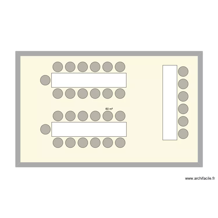 MARIAGE. Plan de 1 et 60 m² MARIAGE. Plan de 1 et 60 m²