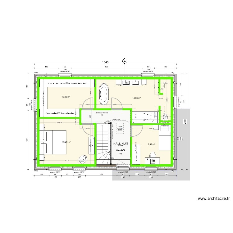 GROLET MORGANE ETAGE. Plan de 0 pièce et 0 m2
