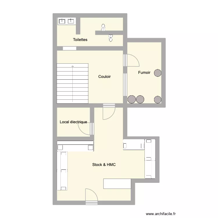 3XXXXXX. Plan de 5 pièces et 63 m²