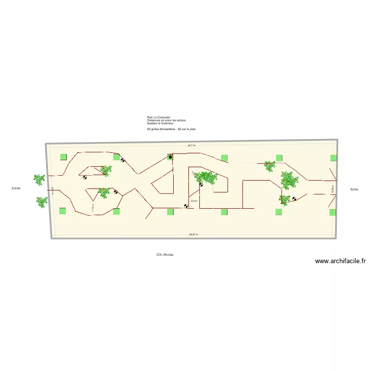 Plan n° 3. Plan de 1 et 199 m² Plan n° 3. Plan de 1 et 199 m²