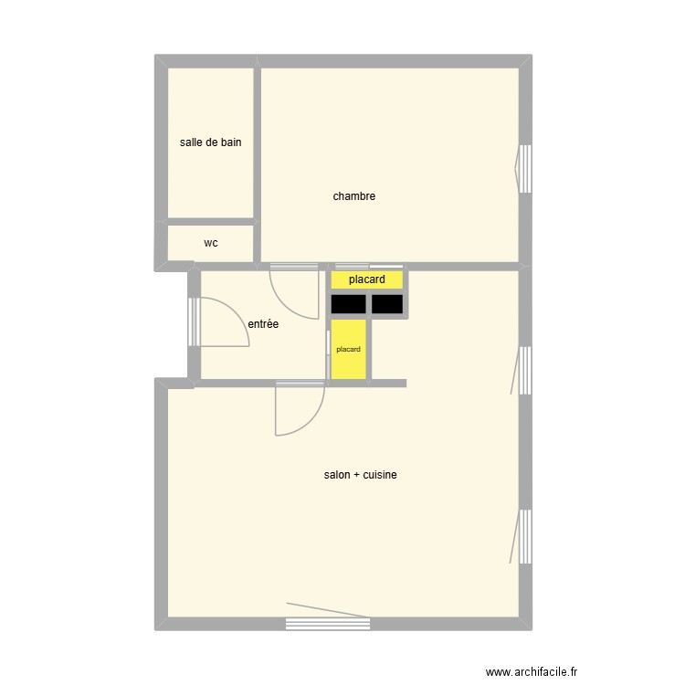 76400. Plan de 9 pièces et 49 m2
