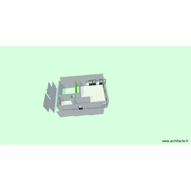 ma maison. Plan de 4  et 112 m²