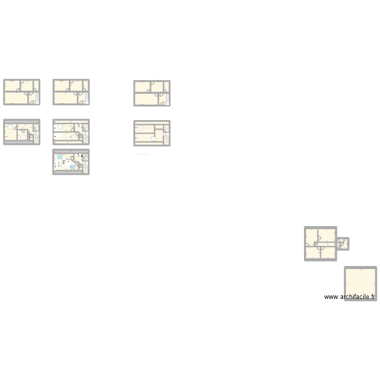 LAMBERT William. Plan de 51 pièces et 460 m2