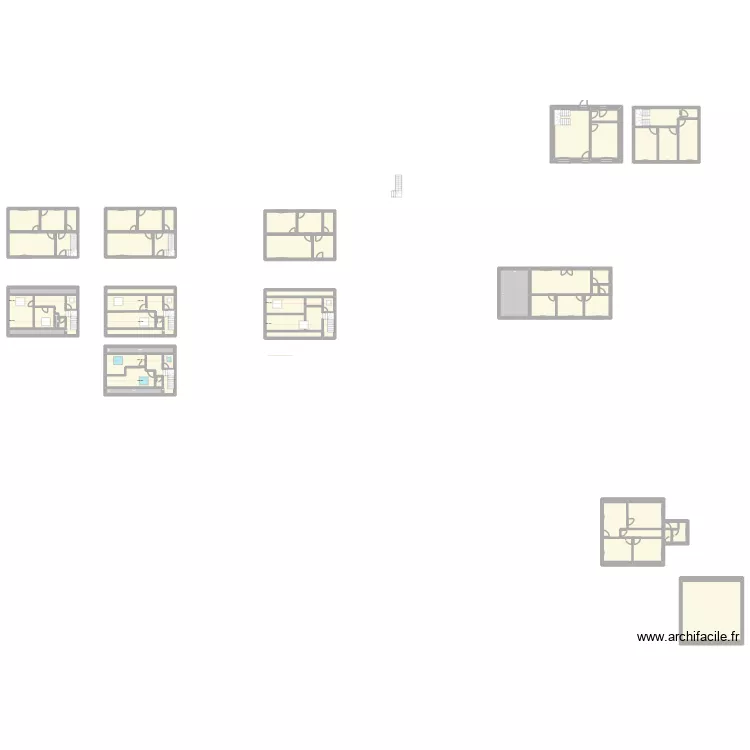 LAMBERT William. Plan de 63  et 642 m²