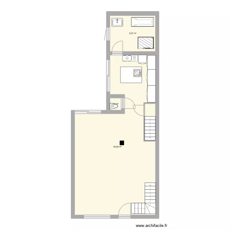 maison auber. Plan de 3 et 70 m² maison auber. Plan de 3 et 70 m²