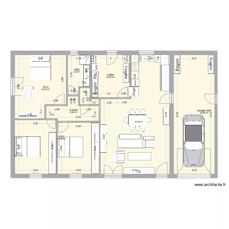 Maison au 60e 04 01 2026 12h24. Plan de 9 pièces et 139 m² Maison au 60e 04 01 2026 12h24. Plan de 9 pièces et 139 m²