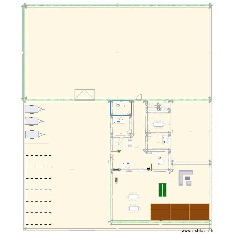 TEDESCHI PROJET AMENAGEMENT. Plan de 11 pièces et 1660 m2